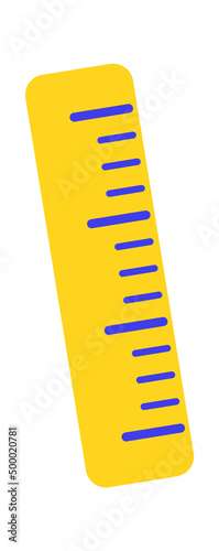 Ruler icon. Back to School. Vector illustration