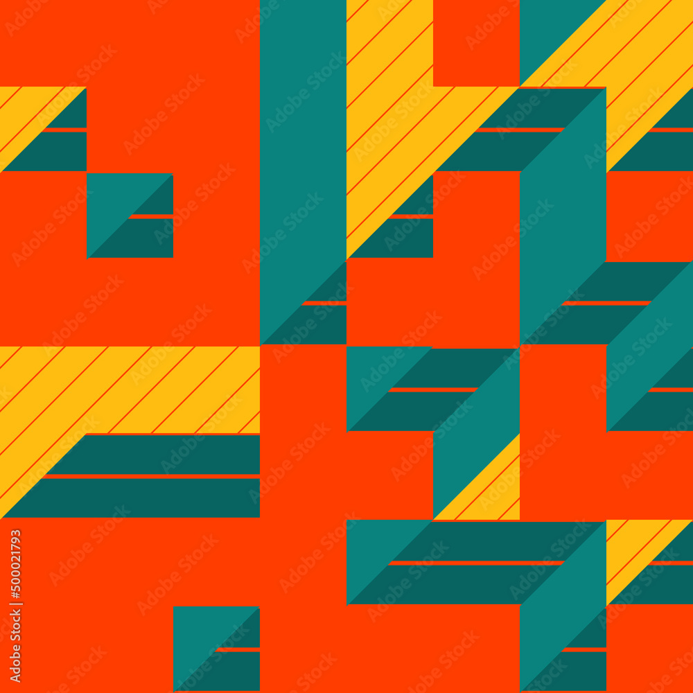 Implementation of Edward Zajec’s “Il Cubo” from 1971. Essentially a Truchet tile set of 8 tiles and rules for placement art illustration Implementation of Edward Zajec’s “Il Cubo” from 1971. Essentially a Truchet tile set of 8 tiles and rules for placement art illustration