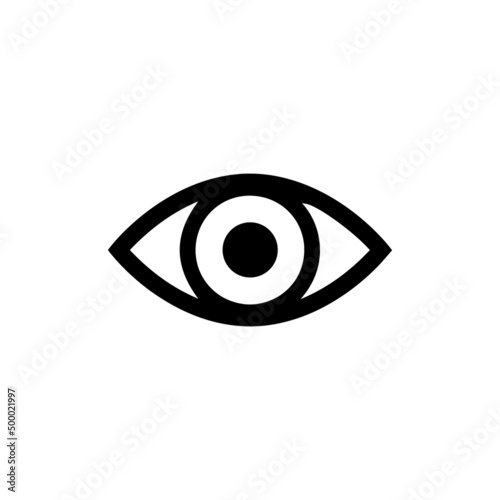 eye icon. Eye icon isolated on white background. Vector illustration