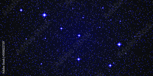 Glowing star cosmic background. Vector
