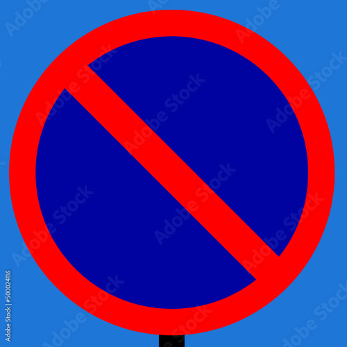 Free Download No waiting on this road because it causes congestion sign - GFXLoad