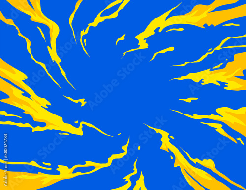 Comic book fantastic fire flames, smoke backgrounds. Design template page. Hand drawn vector art illustration.