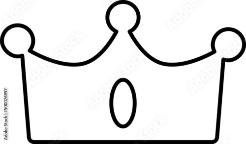 Crown outline icon
