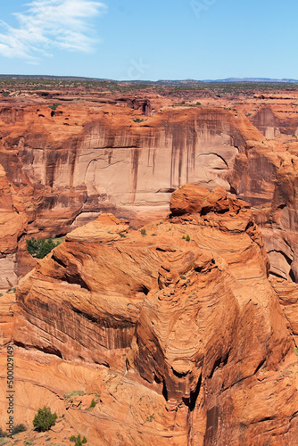 Boulder and cliff face, Canyon de Chelle, Arizona photo