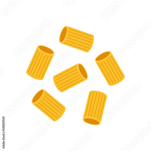 Pasta noodles vector. Pasta noodles on white background. 