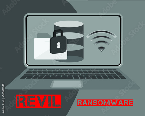 Vector illustration technology data privacy and security concept.