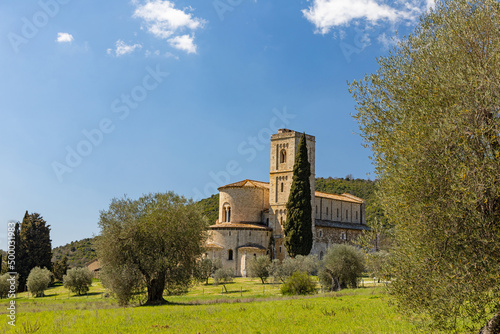 Abbey of Sant Antimo near Castelnuovo dell Abate photo