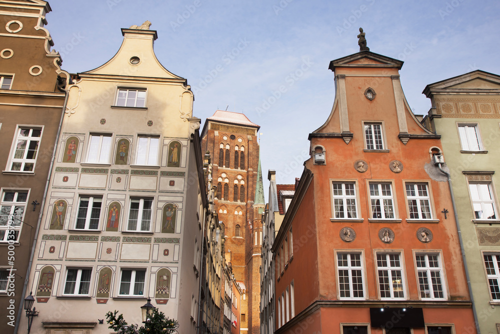 Long (Dluga) street in Gdansk. Poland