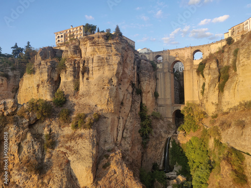 Beautiful shot of The Puente Nuevo on a sunny day