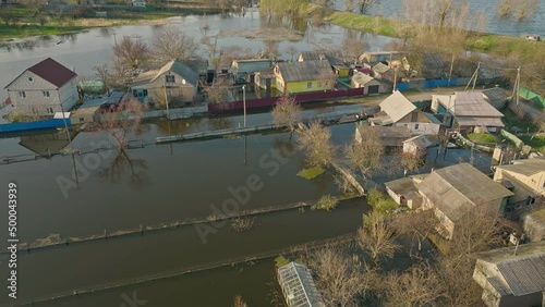 Flood water ecology river rain dirty village damage climate storm park photo