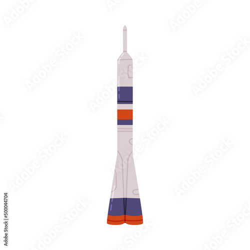 Space Rocket or Spacecraft as Russian Symbol Vector Illustration
