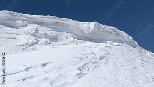 snow covered mountains