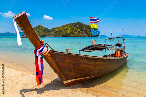 Thai traditional longtail boat