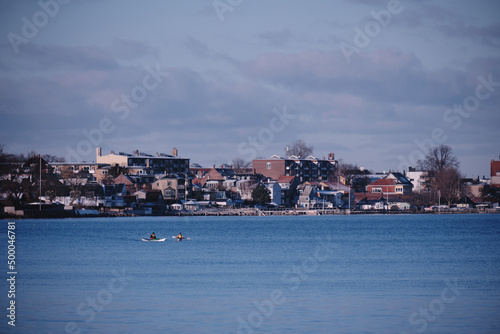 Photography Boat rowing near Taarbaek Copenhagen Denmark