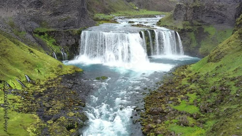 Island Wasserfall Axlafoss photo