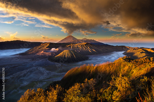 Sunrise at volcano Bromo  Java