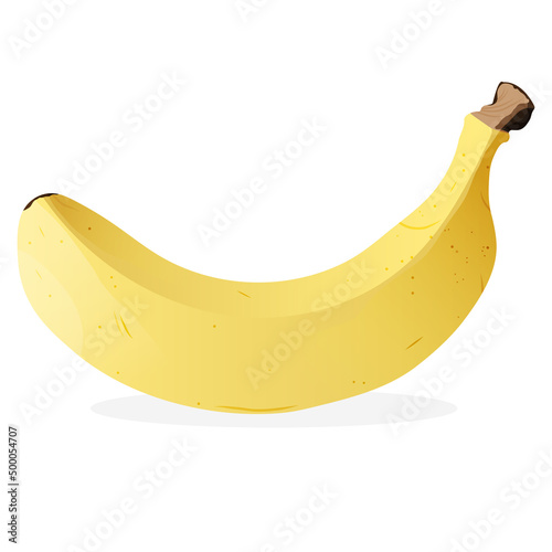 Cartoon banana vector illustration. Cartoon fruit