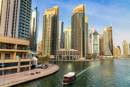 Dubai Marina in a sunny day