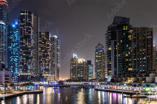 Dubai Marina at night