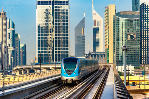 Metro railway in Dubai