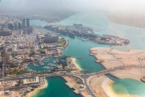 Aerial view of Abu Dhabi