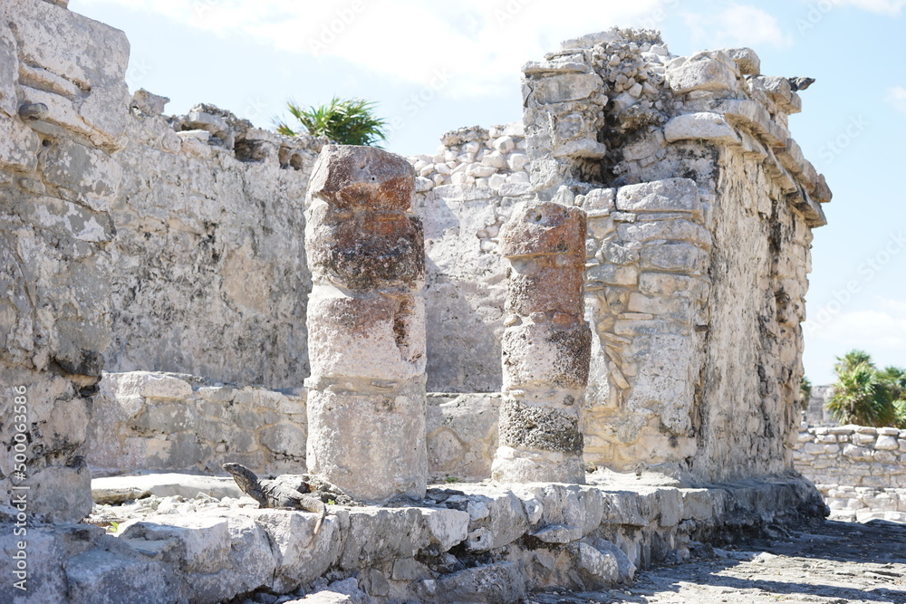 メキシコの世界遺産のツゥルム遺跡を巡る。 メキシコの世界遺産のツゥルム遺跡を巡る。