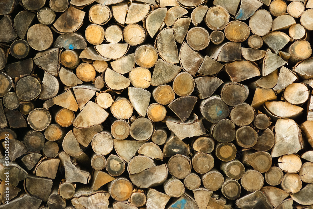 Pile of neatly cut wood, rural Czech Republic Pile of neatly cut wood, rural Czech Republic