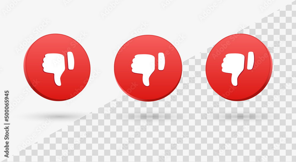 3d dislike icon thumbs down social sign in modern glossy speech bubble for social media notification icons - feedback rating buttons 3d social network reactions 3d dislike icon thumbs down social sign in modern glossy speech bubble for social media notification icons - feedback rating buttons 3d social network reactions