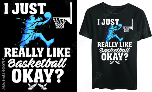 
I just really like basketball okay, typography t-shirt design, basketball, vintage