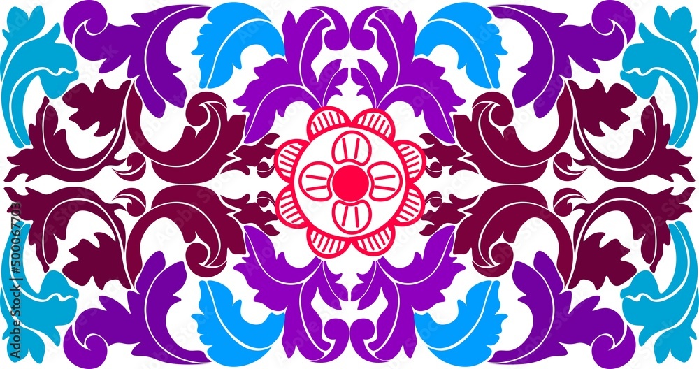 Floral pattern. wood carving pattern Floral pattern. wood carving pattern