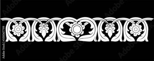 Floral pattern. wood carving pattern