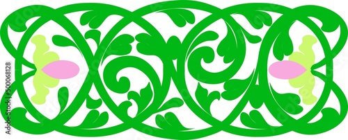 Floral pattern. wood carving pattern