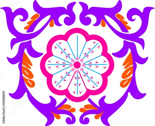 Floral pattern. wood carving pattern