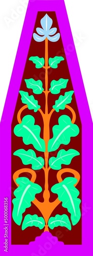 Floral pattern. wood carving pattern