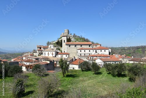 Townscape on a hill in the daytime. photo