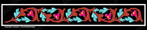 Floral pattern. wood carving pattern