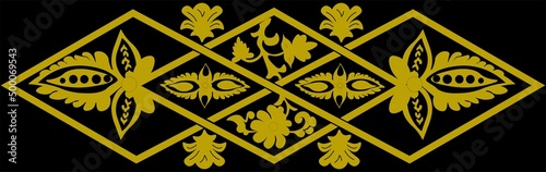 Floral pattern. wood carving pattern