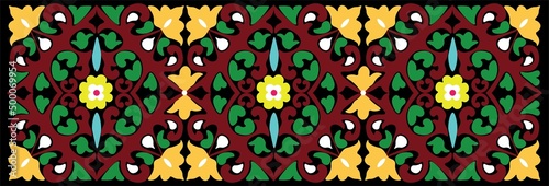 Floral pattern. wood carving pattern