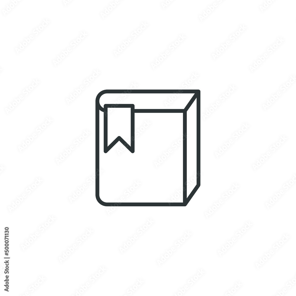 Vector sign of the book symbol is isolated on a white background. book icon color editable. Vector sign of the book symbol is isolated on a white background. book icon color editable.