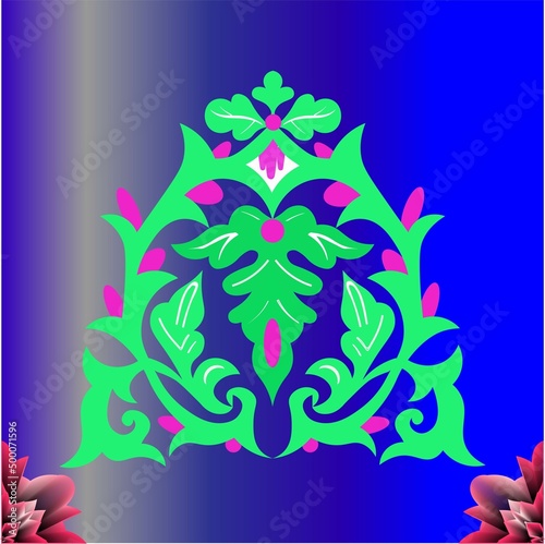 Floral pattern. carving wood pattern