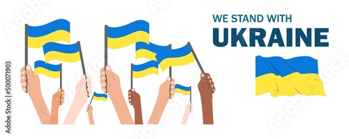 War in Ukraine. Russia attacked Ukraine. Stop war. Pray for Ukraine. vector