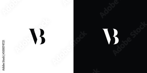 Modern and unique VB letter initial monogram logo design