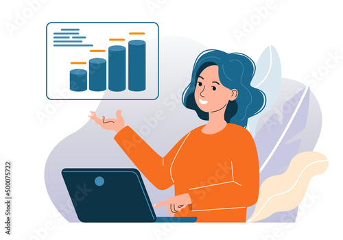 Business concept illustrations. Personal productivity and task management. Freelance, efficiency, work rate, perfomance, time management. Vector flat