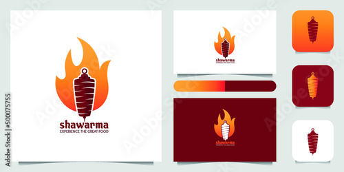 Set of doner kebab logo templates. creative labels for Turkish and Arabian fast food restaurant eps vector art shawarma	