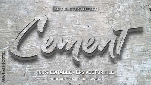 editable text effect with natural stone background