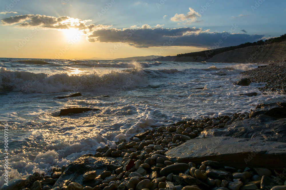 Obraz premium sunset on the beach