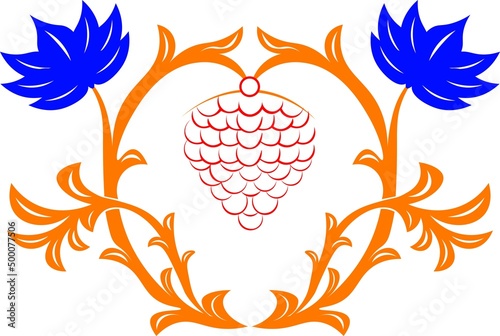 Floral pattern. carving wood pattern