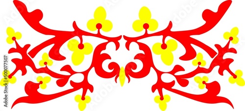 Floral pattern. carving wood pattern