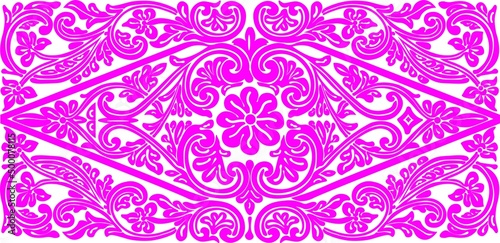 Floral pattern. carving wood pattern