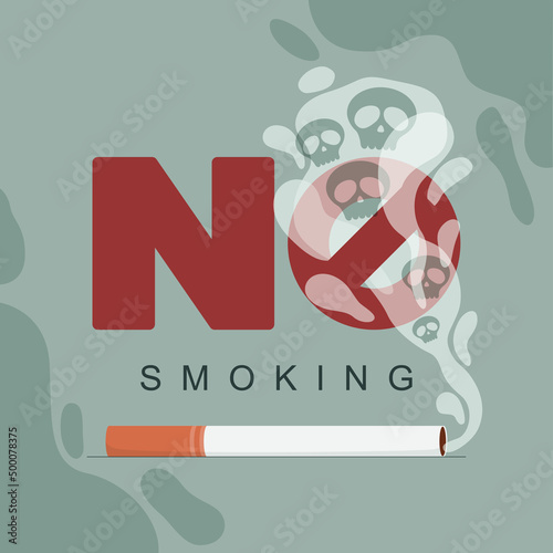 No Smoking Banner, World No Tobacco Day, Vector, Illustration